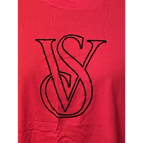 NWOT Victoria’s Secret Red Women’s Size Large Red Short Sleeve Shirt Never Worn - Picture 2 of 9